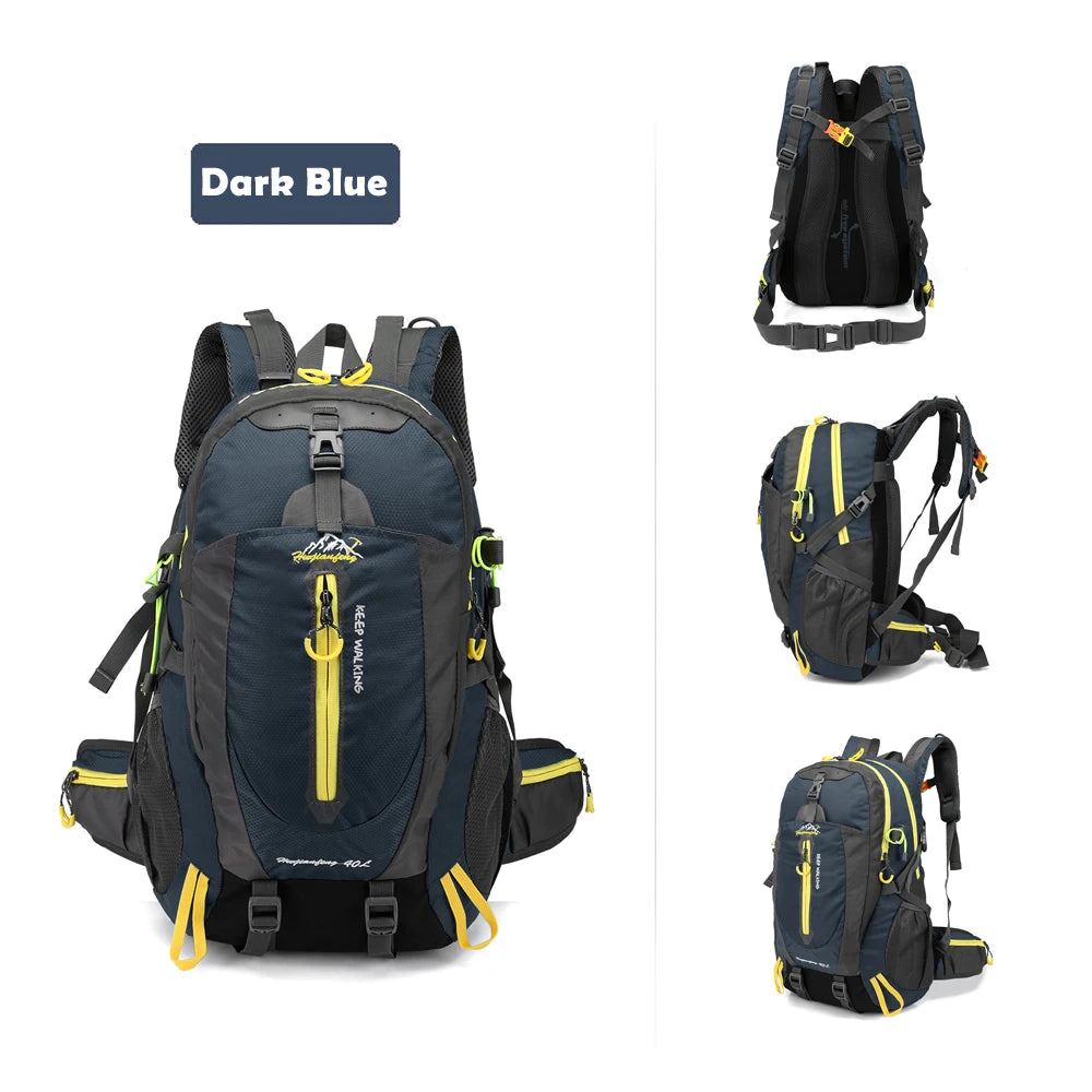 40L Water-Resistant Travel Backpack